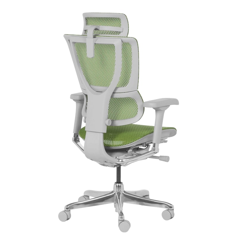 Ергономичен стол IOO Elite 2 сива рамка-зелен